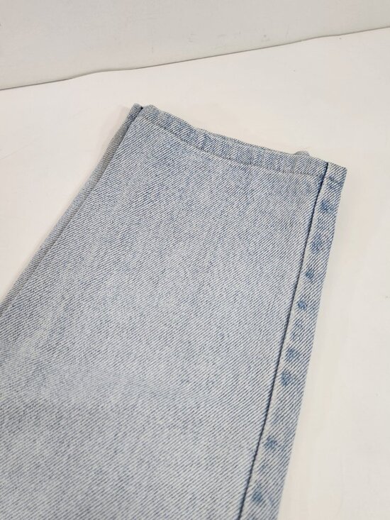 Vintage Buffalo Jeans 100% Cotton Light Wash 90s Distressed Denim Size 27 - Picture 4 of 15